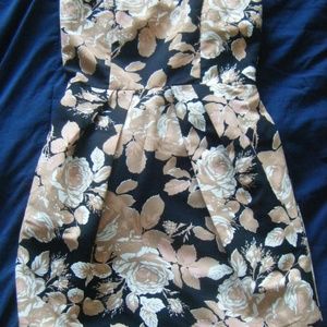 Floral Strapless Dress